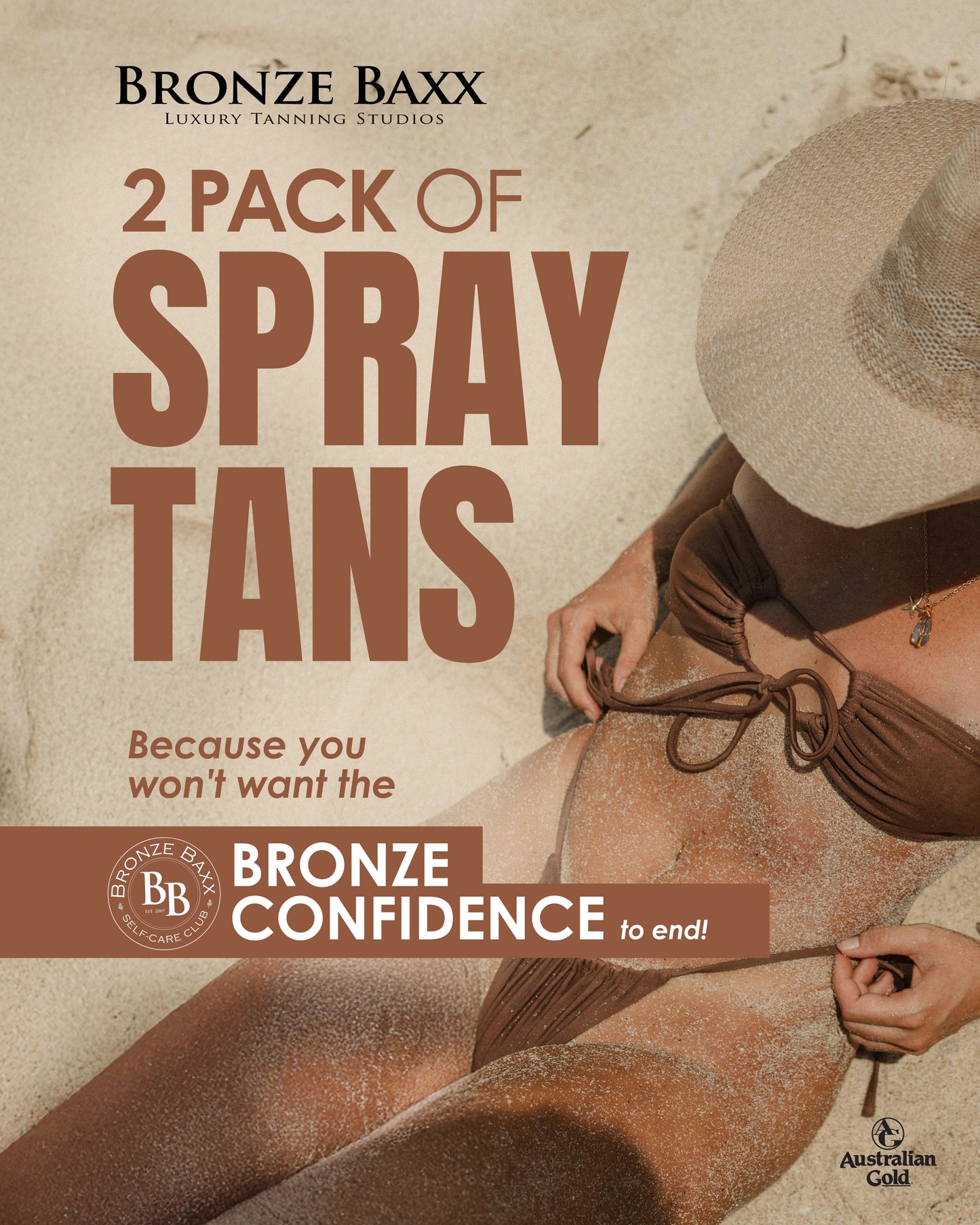 2 Spraytans $119 *Limited time*